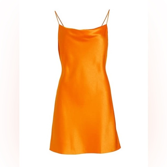 Alice + Olivia Orange Mini Slip Dress | Size: 2 - Picture 5 of 6
